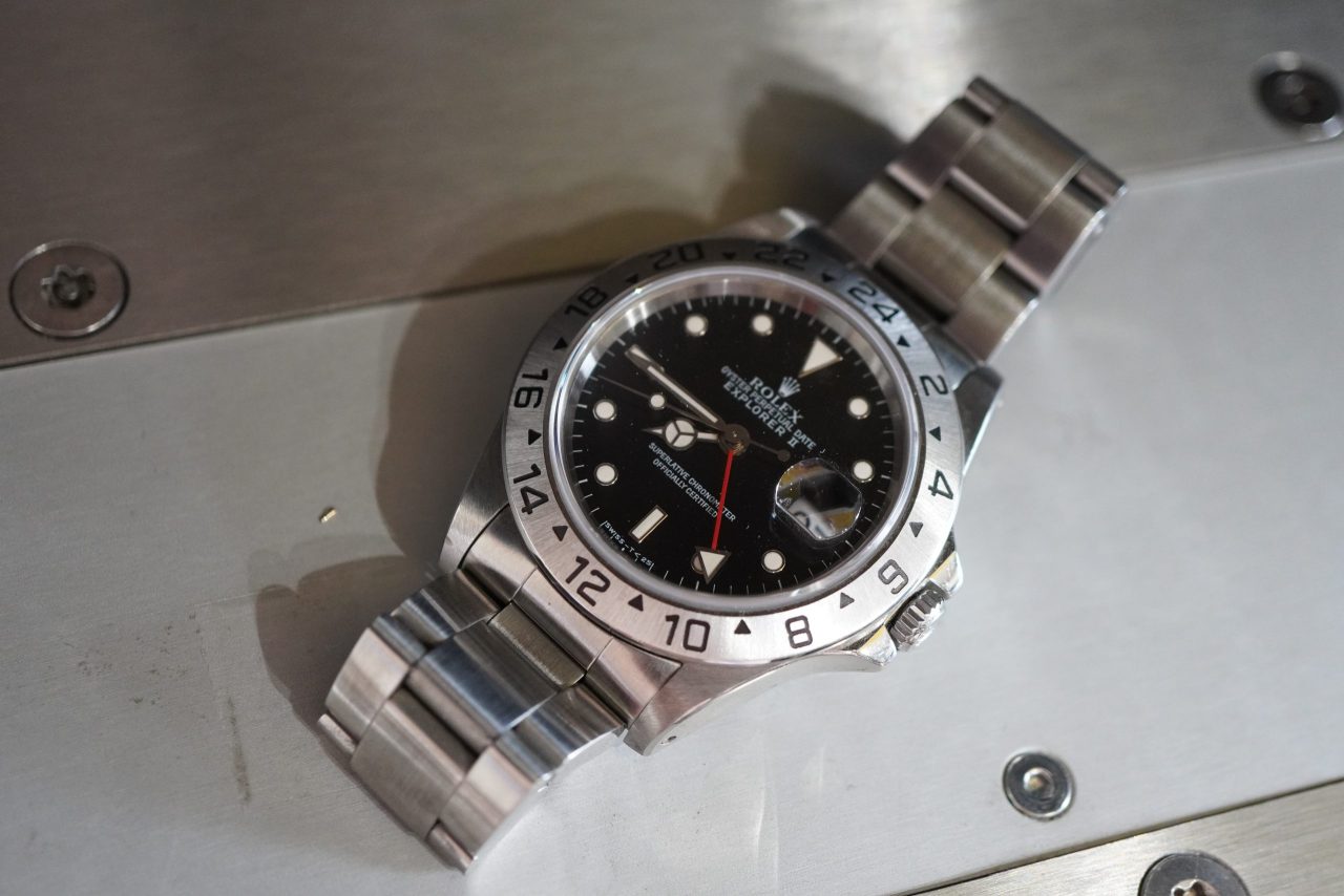 ロレックス エクスプローラーII Ref.16570 ベルト部のX線分析