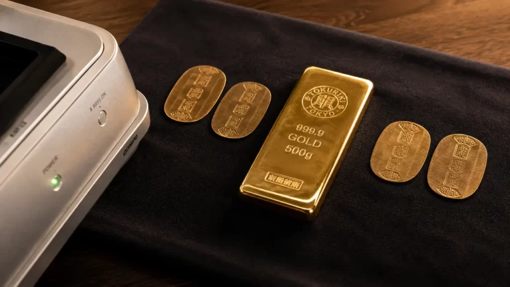 <やっちゃん> 小さな金塊メダル 成分分析済 完全予約制で目の前で分析｜その場で結果を確認できる対面式X線分析